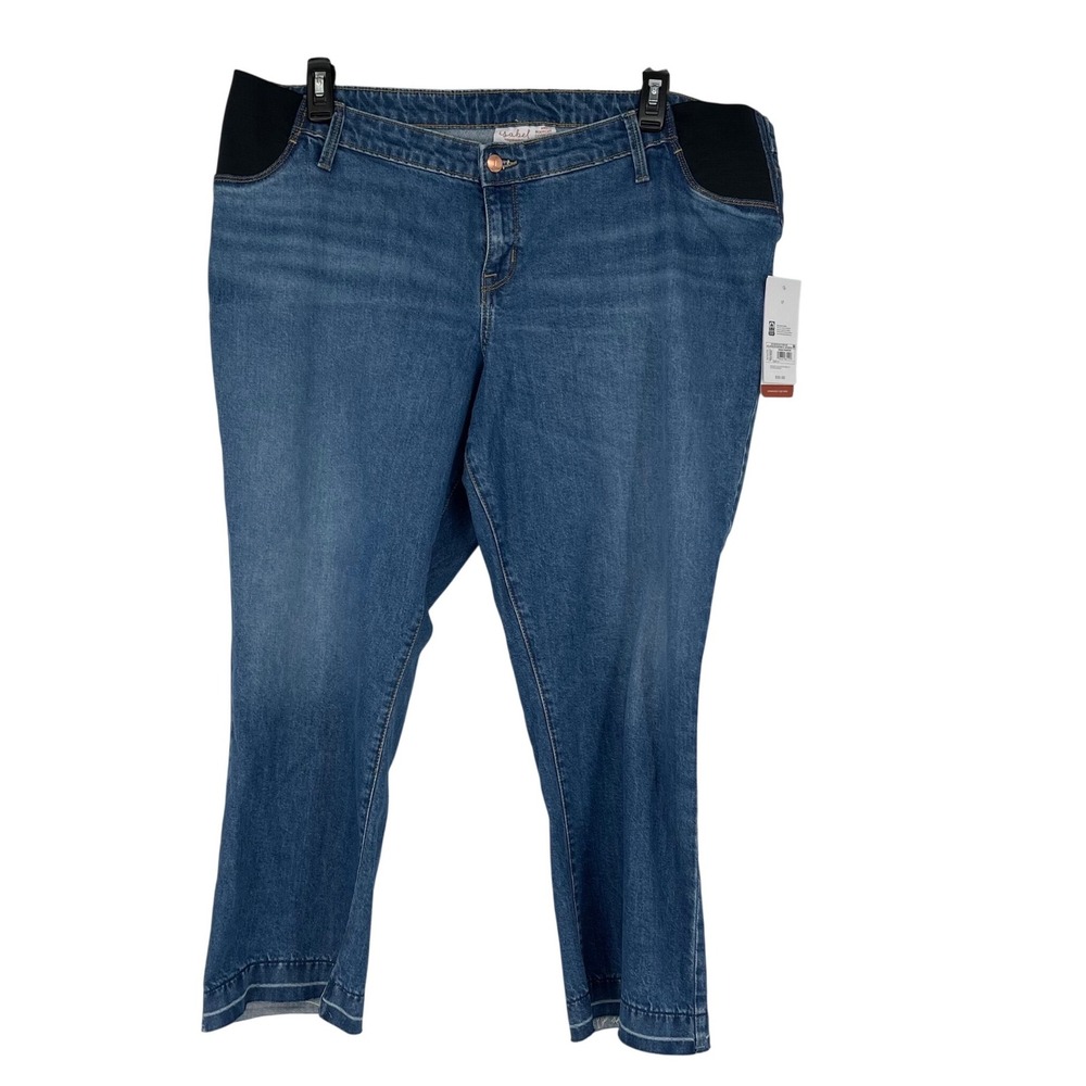 Isabel Ingrid & Isabel Maternity Ankle Jeans Blue Denim NWT‎ Size 17 Stretch